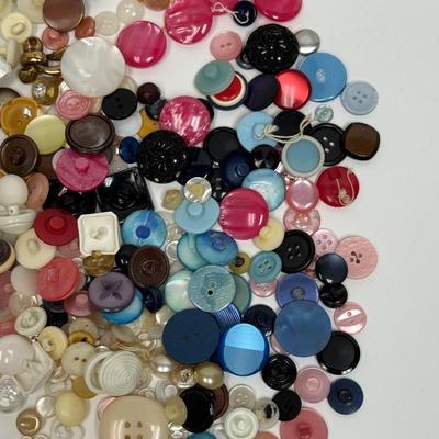Vintage Button Lot #8 - Misc Buttons and belt buckles
