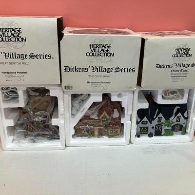 Sale Photo Thumbnail #307: Set of 3 houses: Great Denton Mill, The Chop Shop, Brownlow House - all in original boxes