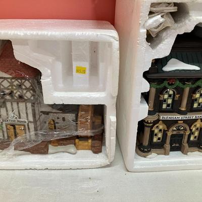 Sale Photo Thumbnail #315: Set of 3 houses: Poulterer, Bumpstead NYE Cloaks & Canes, Booter & Cobbler - 2 in original boxes