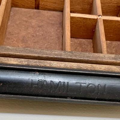 Vintage Hamilton typesetting drawer