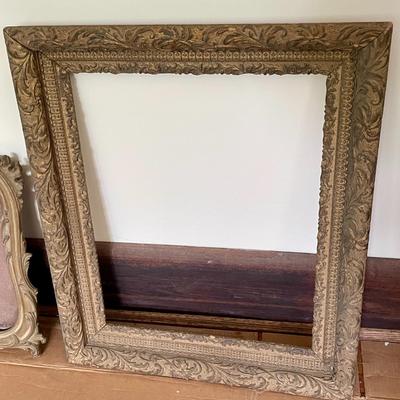 Pair of vintage wood frames