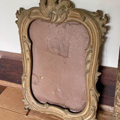 Pair of vintage wood frames