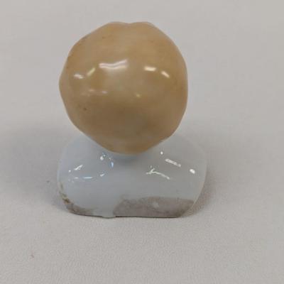 Low Brow China Doll Head Blonde Hair