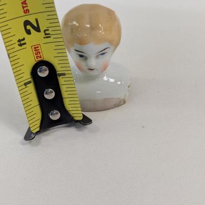 Low Brow China Doll Head Blonde Hair