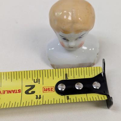 Low Brow China Doll Head Blonde Hair