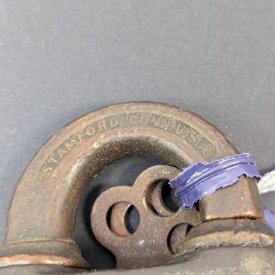 Vintage Yale Brass Lock & Key Padlock