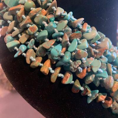 Multi-Strand Massive Turquoise Necklace