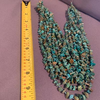 Multi-Strand Massive Turquoise Necklace