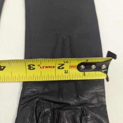 Vintage Grandoe 100% Silk Lined Gloves & Black Leather Gloves
