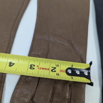 Vintage Grandoe 100% Silk Lined Gloves & Black Leather Gloves