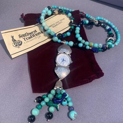 Southwest Traditions Watch / Commemorative Coin Necklace