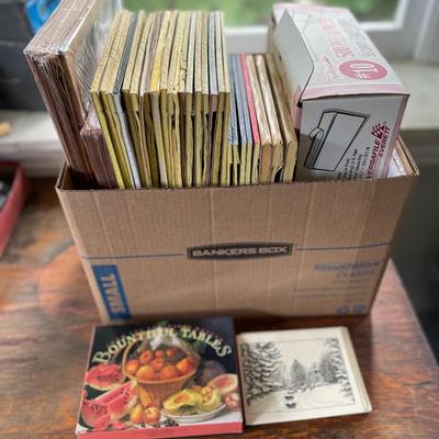 Box of office supplies