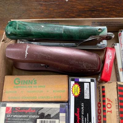 Box of office supplies