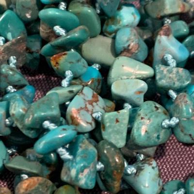 80” Turquoise Estate Necklace