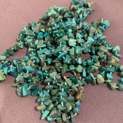 80” Turquoise Estate Necklace