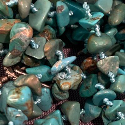 80” Turquoise Estate Necklace