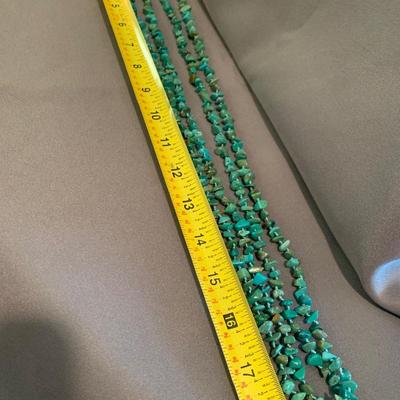 80” Turquoise Estate Necklace