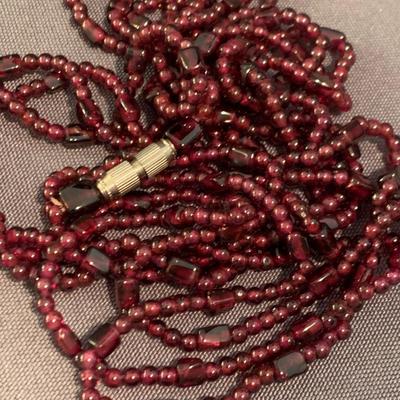 Polished Stone Estate Necklace