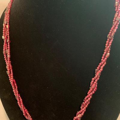 Polished Stone Estate Necklace