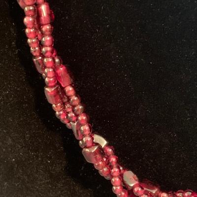 Polished Stone Estate Necklace