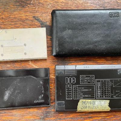 Casio and HP vintage calculators
