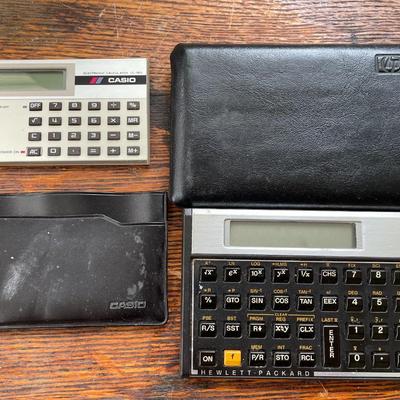 Casio and HP vintage calculators