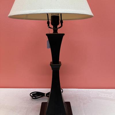 Sale Photo Thumbnail #368: 27" bronzed table lamp