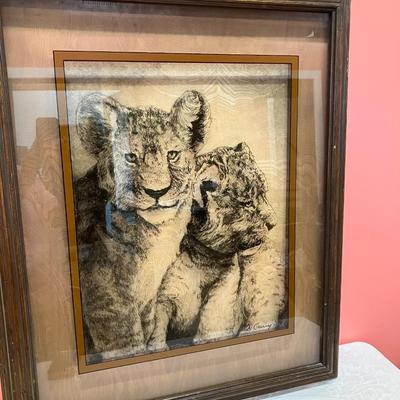 Sale Photo Thumbnail #370: Dennis Curry 3D Lion art. 35"H x 29"W (heavy)