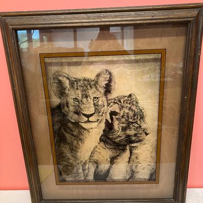 Sale Photo Thumbnail #371: Dennis Curry 3D Lion art. 35"H x 29"W (heavy)