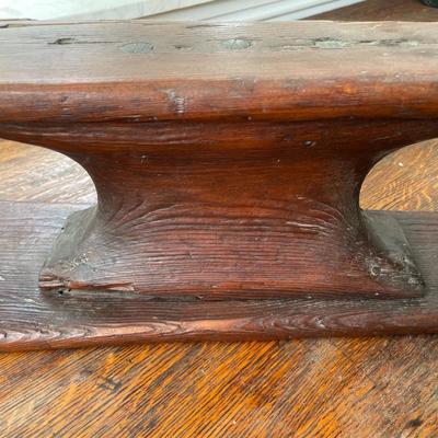 Antique tailor's wood sleeve ironing board