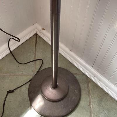 Vintage metal swivel office floor lamp