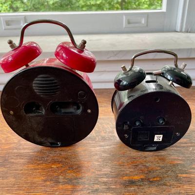 Two alarm clocks