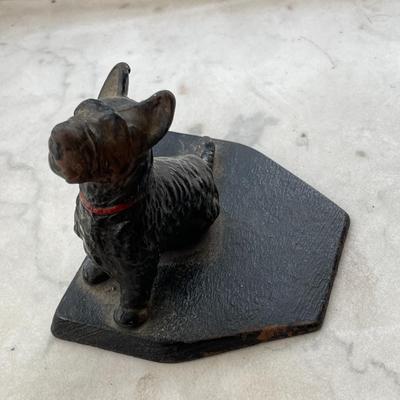 Vintage cast iron Scottie door stop/wedge