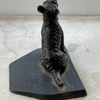 Vintage cast iron Scottie door stop/wedge