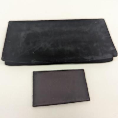 Vintage Pichel Black Velvet Clutch & Credit Card Holder & Beaded White Clutch Bag