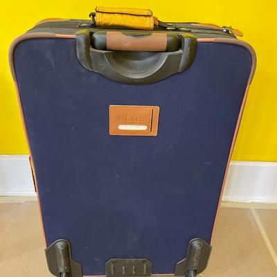 LL. Bean canvas rolling suitcase
