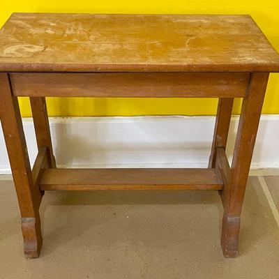 Vintage wood side table