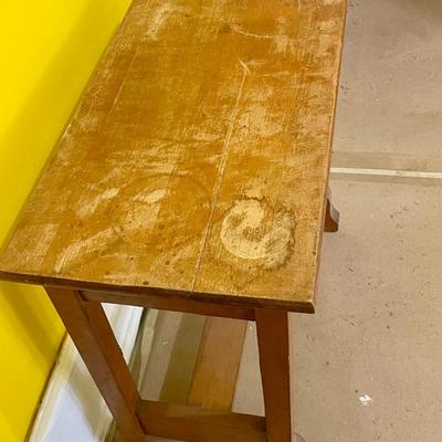 Vintage wood side table