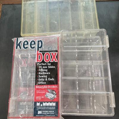 Lot of 7 plastic organizers