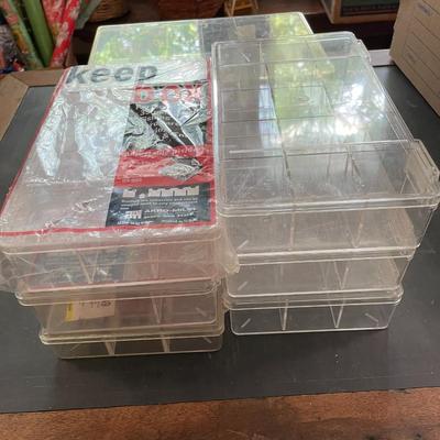 Lot of 7 plastic organizers