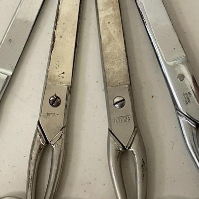 5-pair lot of vintage fabric/tailor scissors