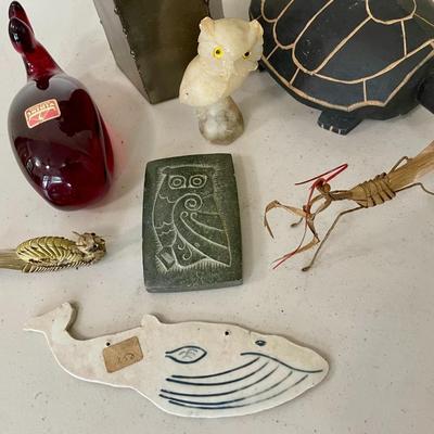 Mixed lot of animal figurines