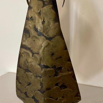 Vintage Mid-Century metal owl sculpture by Emilio Gonzalez-Jerez