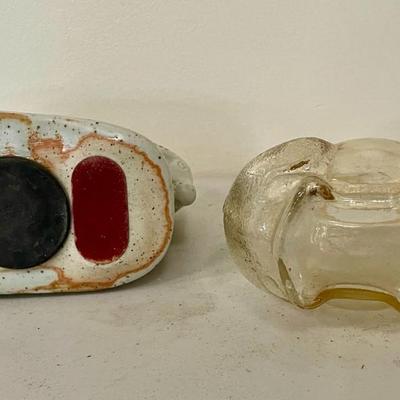 Pair of vintage coin banks