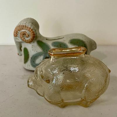 Pair of vintage coin banks