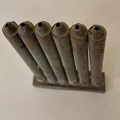 Vintage metal candle mold