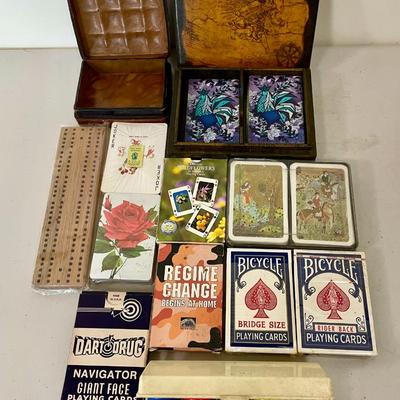 Mixed playing card lot