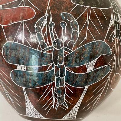 Trio of hand-made Nicaragua vases by Juan Paulino Martinez & Lourdes Martinez