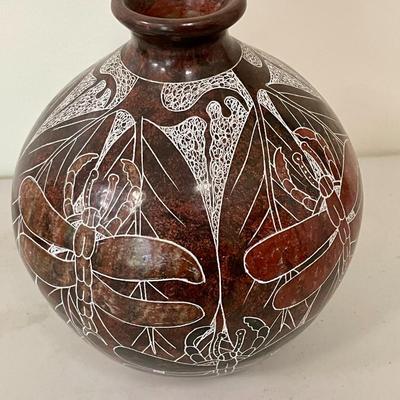 Trio of hand-made Nicaragua vases by Juan Paulino Martinez & Lourdes Martinez