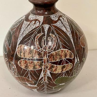 Trio of hand-made Nicaragua vases by Juan Paulino Martinez & Lourdes Martinez